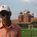 Myself in front of the Red Fort